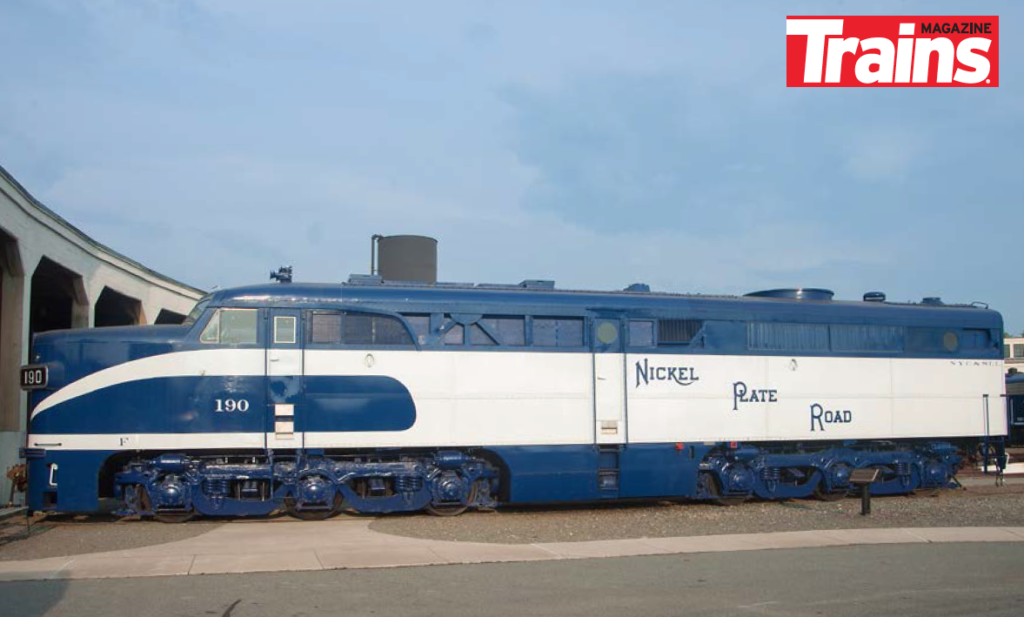 Nickel Plate Road PA-1 type diesel electric locomotive No. 190 called the Oregon Rail Heritage Center home.