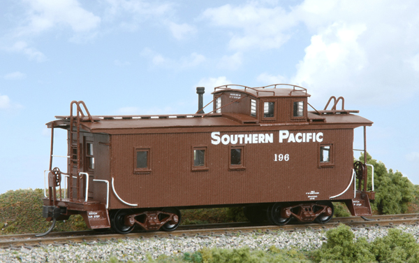 American Model Builders Inc. HO scale modernized Southern Pacific C-30-1 class wood caboose kit