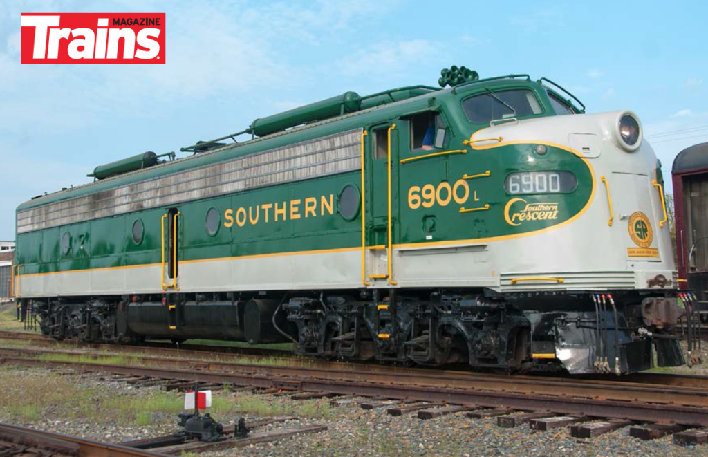 Southern Railway EMD E8 type diesel electric locomotive No. 6900 once pulled the Southern Crescent passenger train.