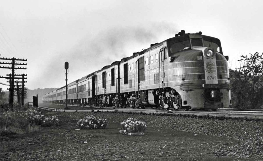 a diesel passenger train