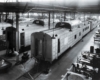 Passenger cars in factory