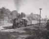 A train with a steam engine