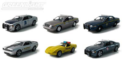 GreenLight LLC S scale assorted police cars