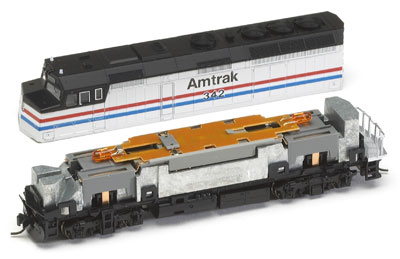 N scale F40PH from Kato captures the look of a popular passenger