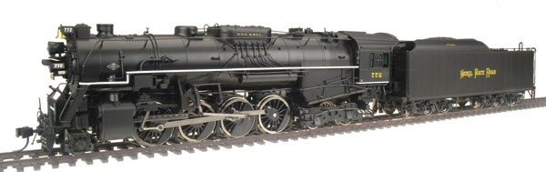 2-8-4 Berkshire HO scale steam locomotive