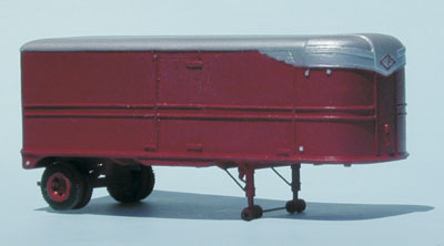 26-foot Fruehauf Aerovan trailer with side doors