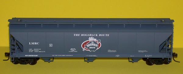 Lansing Model Railroad Club American Car & Foundry three-bay centerflow covered hopper