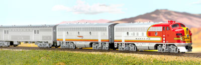Kato N scale <i>Super Chief</i>” width=”400″ height=”130″></a></div>
<div class=