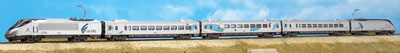 Bachmann N scale <i>Acela Express</i> passenger train