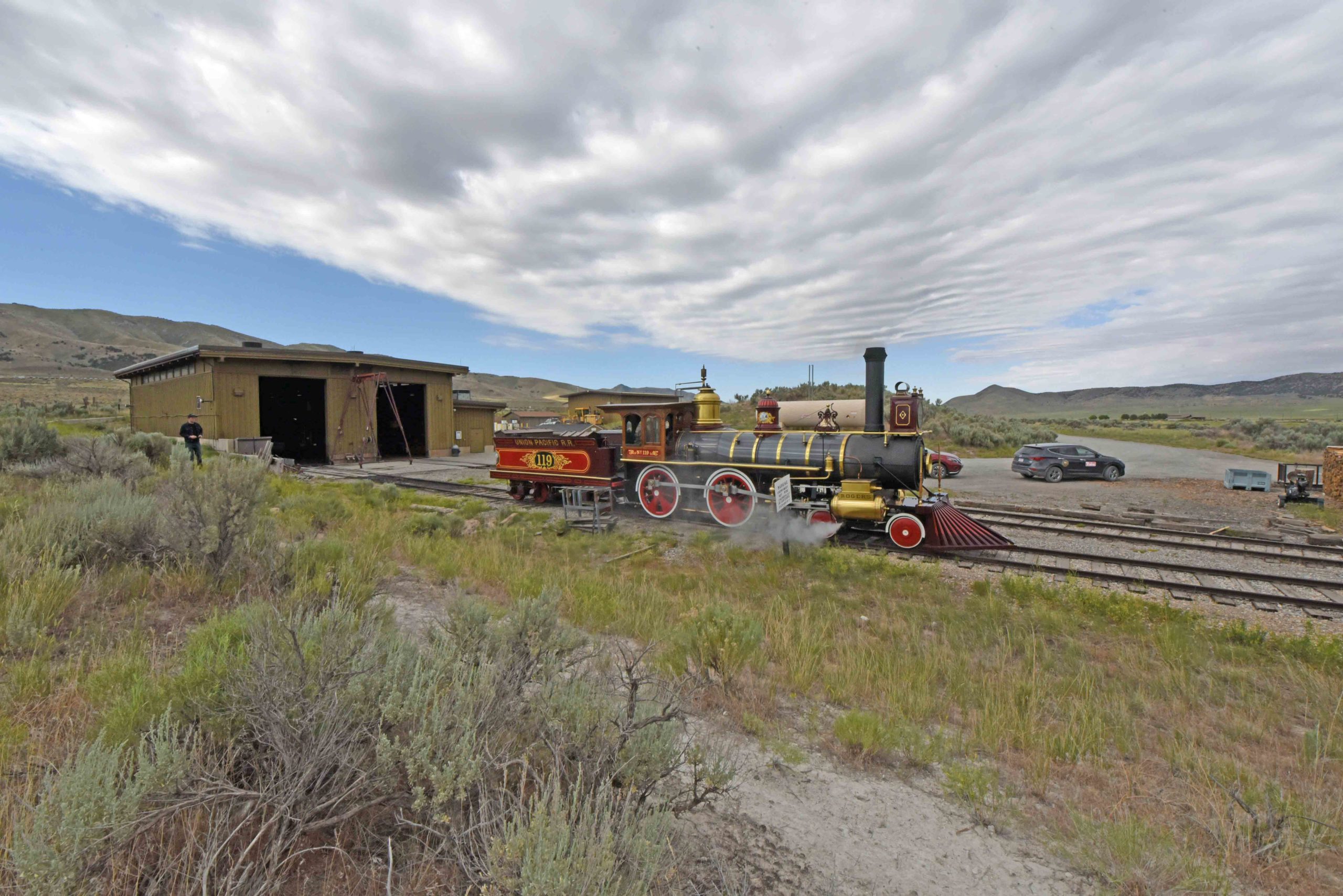 Promontory National Historic Site Union Pacific No 119 steam locomotive