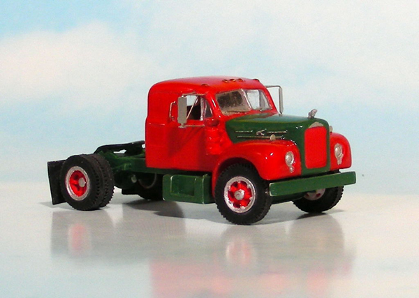 Sylvan Scale Models HO scale Mack B-61 highway tractor with sleeper cab kit
