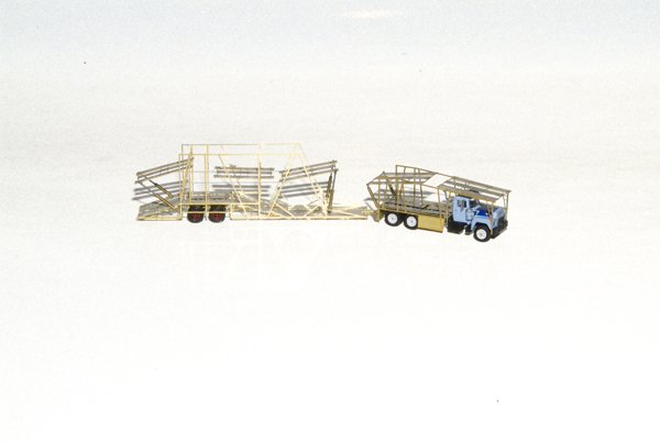 TrainCat Model Sales N scale modern auto carrier truck frame and trailer