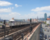 New York City subway train Queens NY