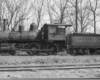 Steam locomotive in profile