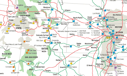 Western power plants map thumbnail