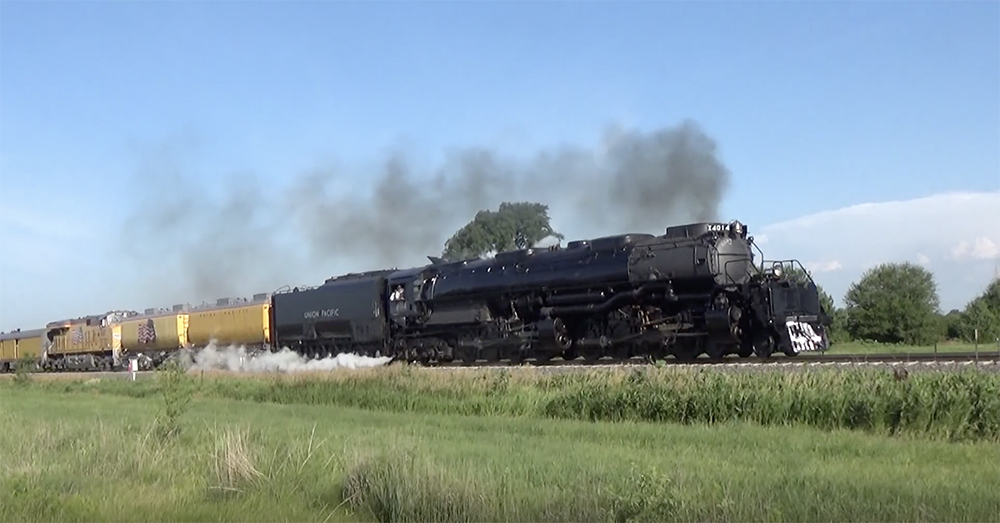 Union Pacific Big Boy 4-8-8-4 No. 4014 in northern Minnesota