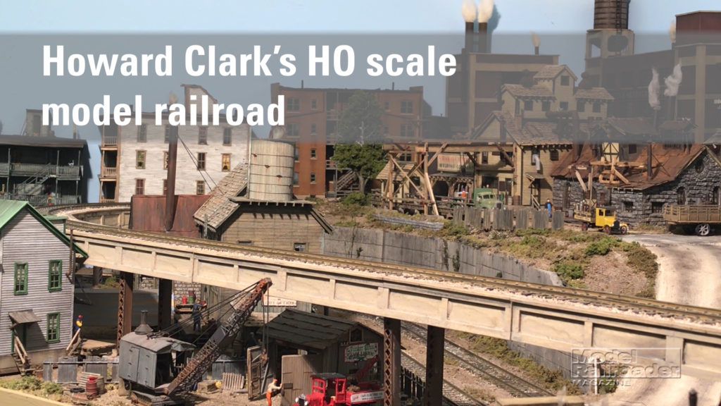 a scene on Howard Clark's HO scale model railroad