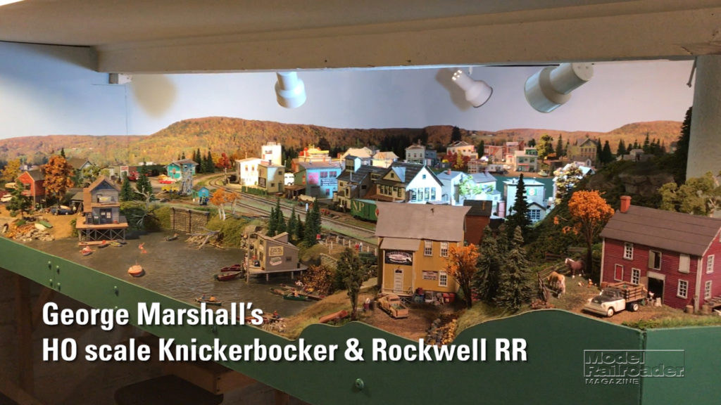 a section of George Marshall's HO scale Knickerbocker & Rockwell RR