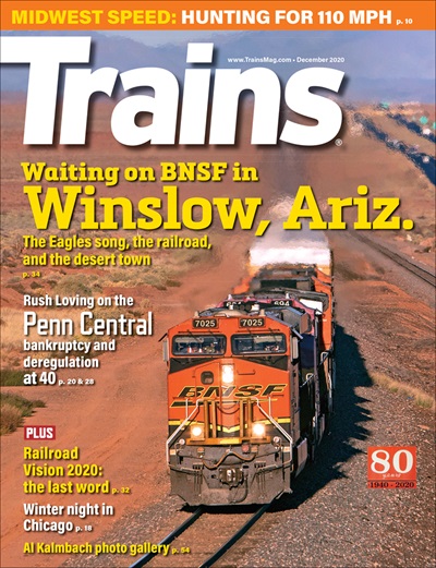 Trains Magazine December 2020 Cover