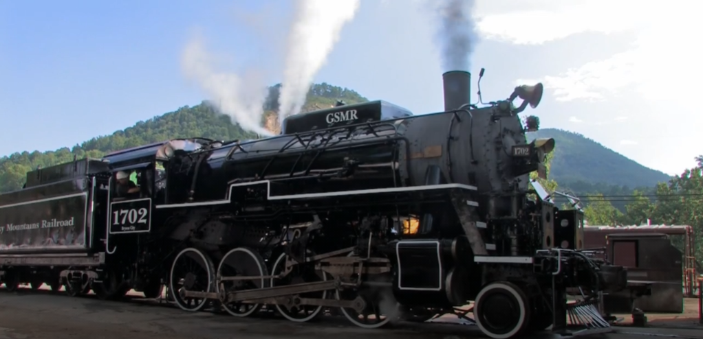 Great Smoky Mountains Railroad 2-8-0 No. 1702 steam engine