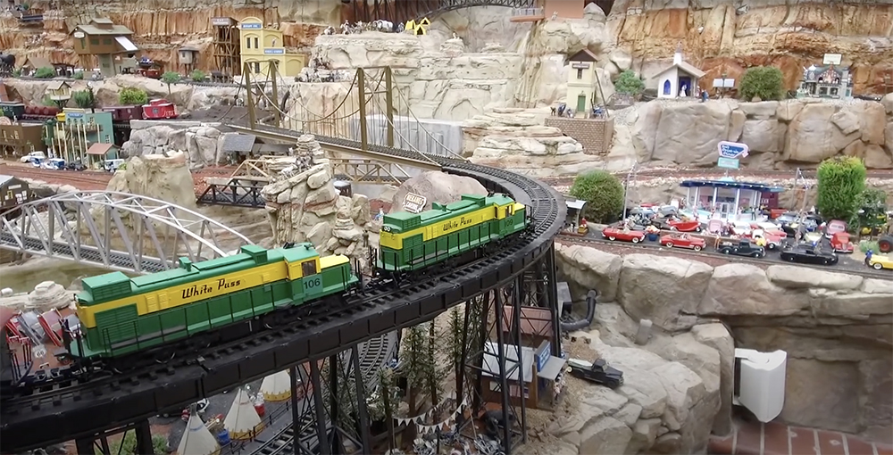 Too Much Fun garden railroad