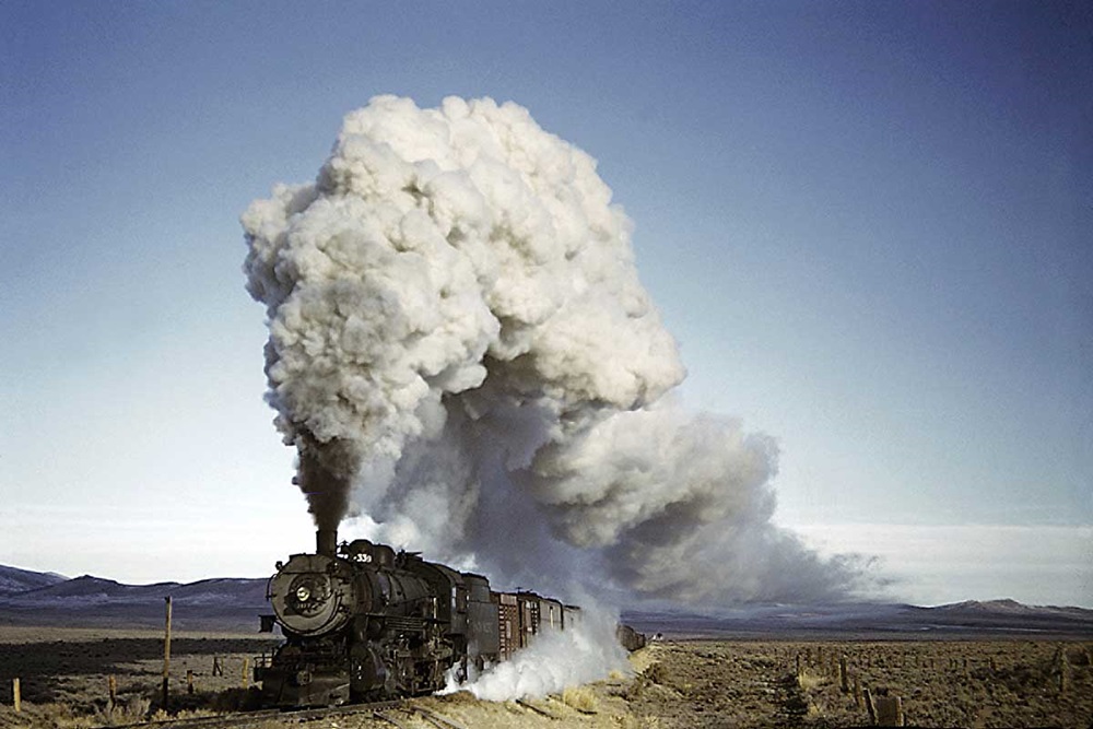 Union Pacific steam train in Nevada