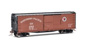 Northern Pacific brown boxcar