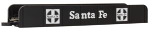 Girder bridge with Santa Fe logo
