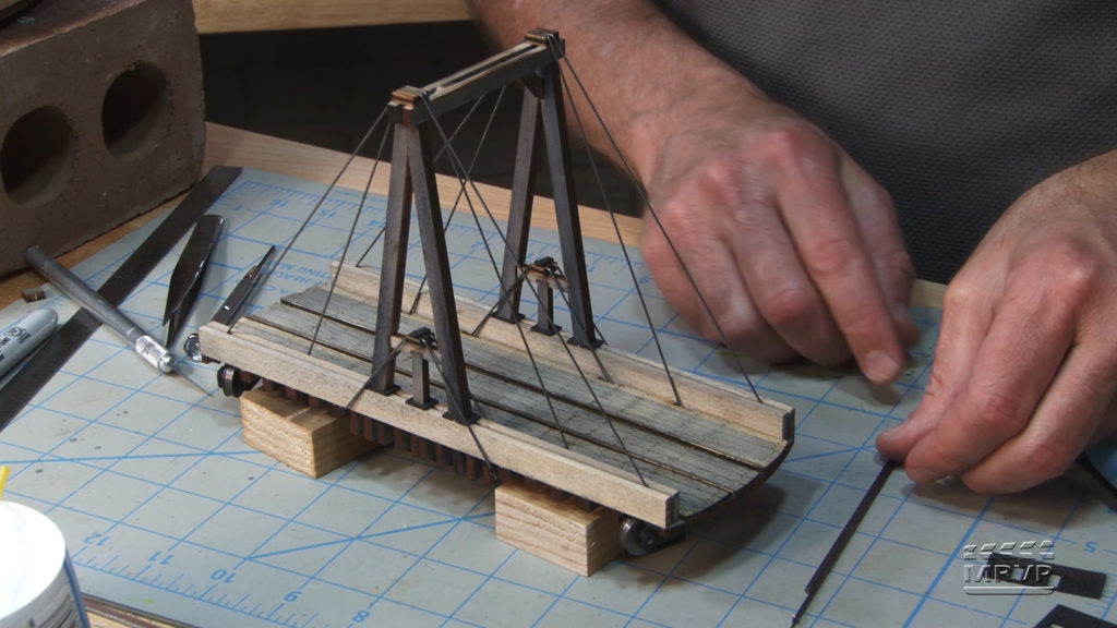 Building a turntable, Part 6 - A-frames, gallows, and truss rods