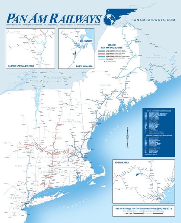 Pan AM Railways System Map