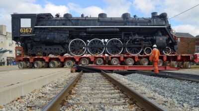 CN 6167 moved to new display site - Trains