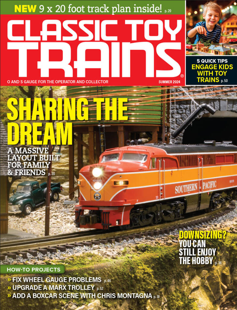 The Summer 2024 cover of Classic Toy Trains magazine