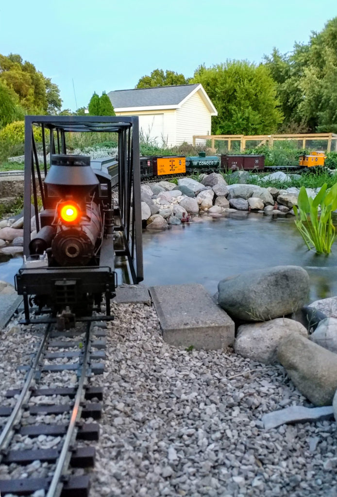 Steven Polchinski's Limestone Valley garden railroad