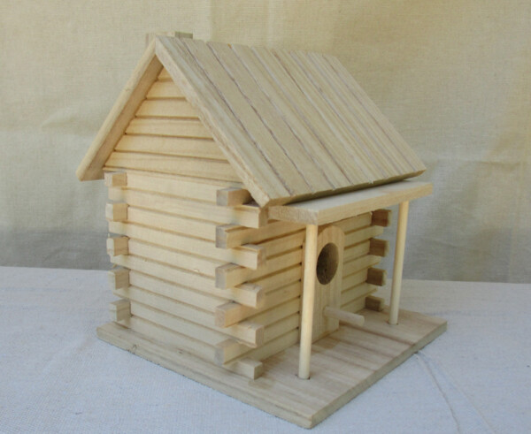 Kitbash a large-scale structure from a craft birdhouse - Trains