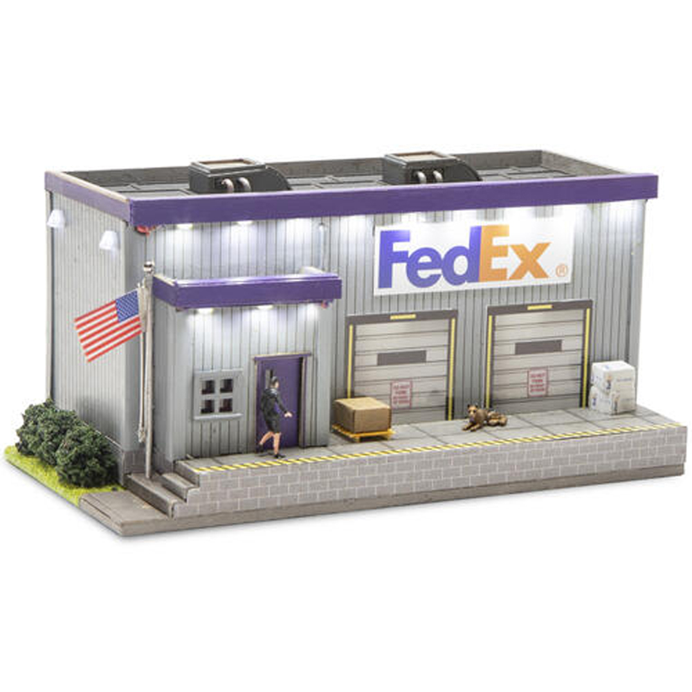 Menards HO scale FedEx freight building.