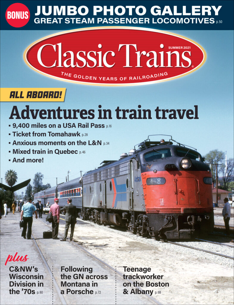 Classic Trains' Summer 2021 issue cover