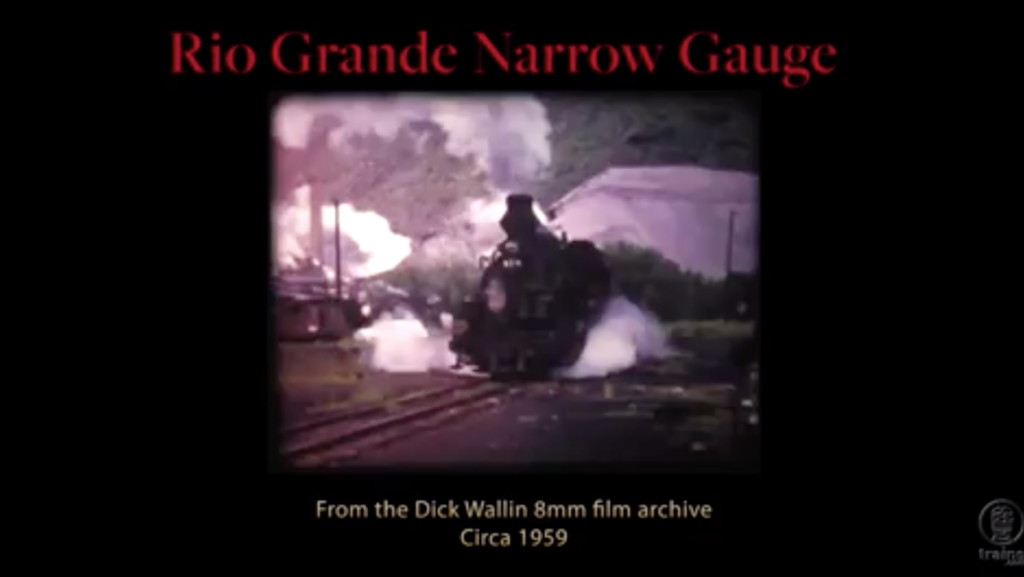 8mm movie footage of a steam locomotive