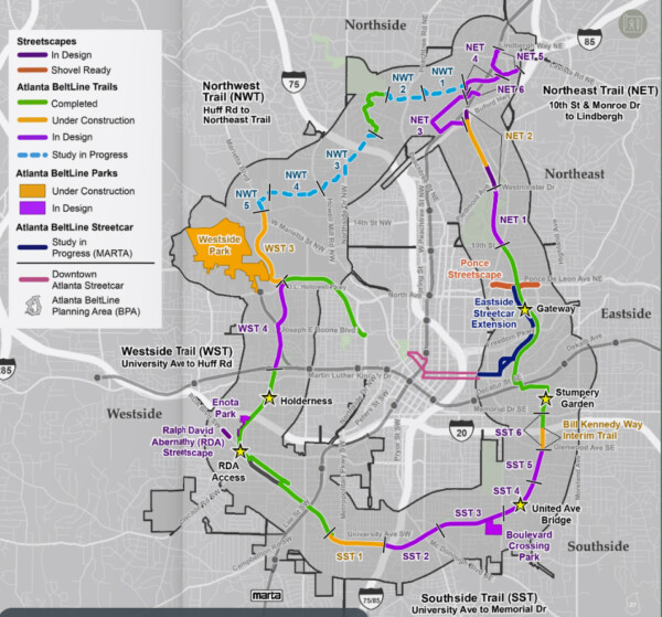 Last segment of Atlanta Beltline project faces rail obstacles - Trains