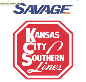 Logos for infrastructure firm Savage and Kansas City Southern