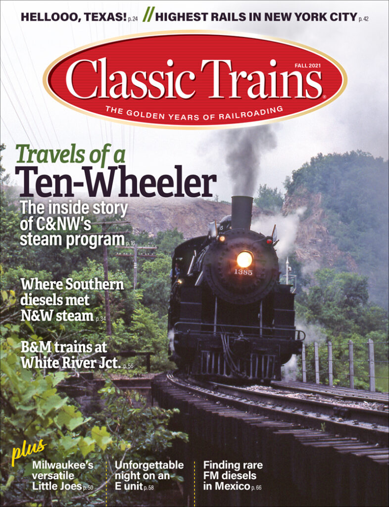 Classic Trains' Fall 2021 issue cover
