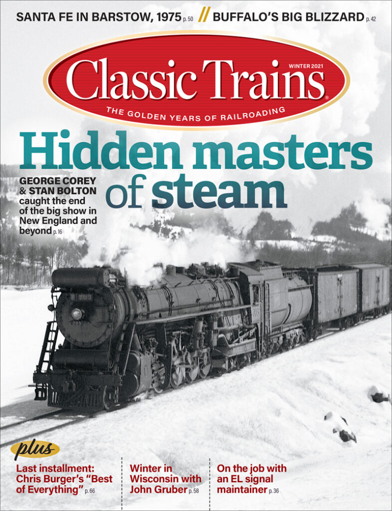 Classic Trains' Winter 2022 issue cover