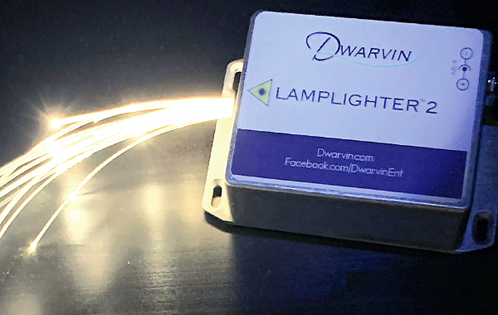 Dwarvin Enterprises Lamplighter 2S with optical fiber.