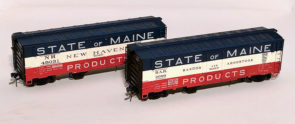 Tri-colored boxcar from Eastern Seaboard Models.