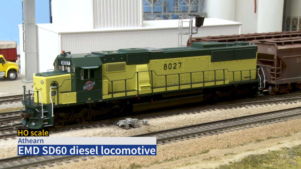 Athearn Ready-to-Roll Chicago & North Western SD60 in yellow and green color scheme.