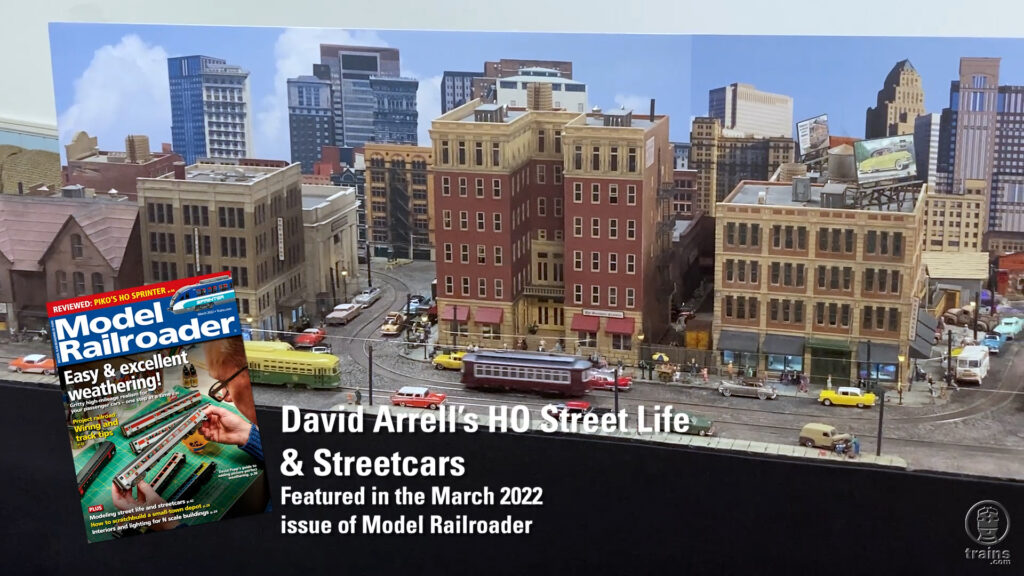 David Arrell's HO Street life and streetcars layout.