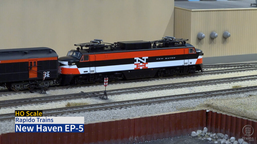 New Haven locomotive on trackl