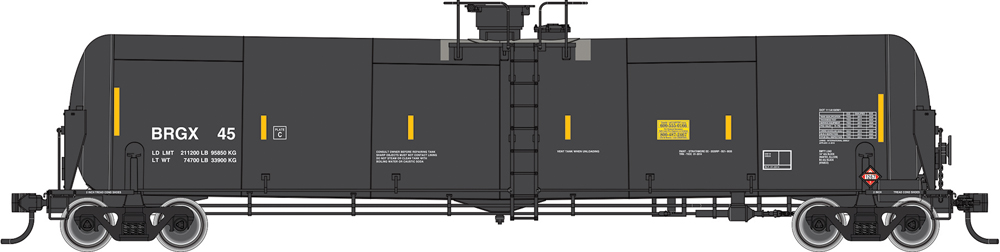 black tank car