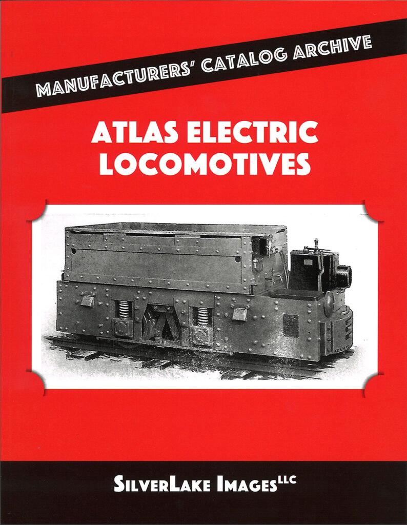 Red book with black and white electric locomotive on cover