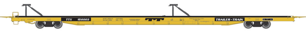 Yellow flatcar
