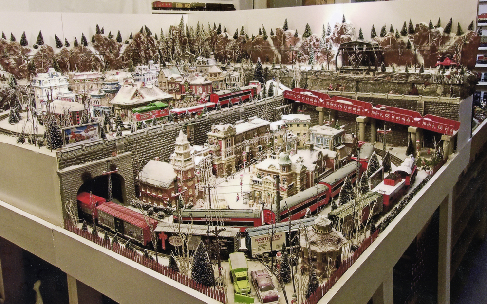 Department 56 buildings on toy train layouts - Trains